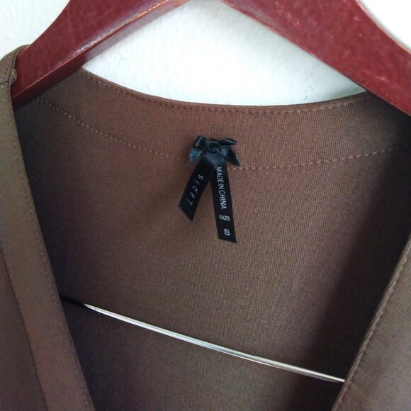 Lapis small brown wrap dress - Picture 3 of 11